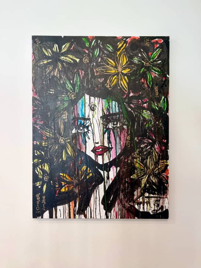 A Beautiful Mess 2017 Sabet Original 36" x 48"