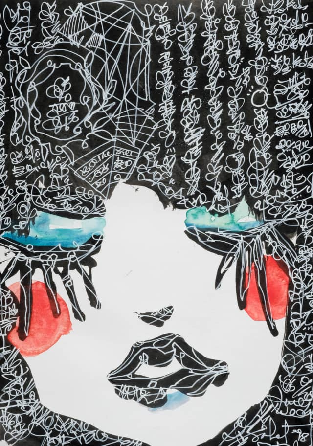 Lost Dreams 2026 Sabet 13" x 19" Mixed Media Original