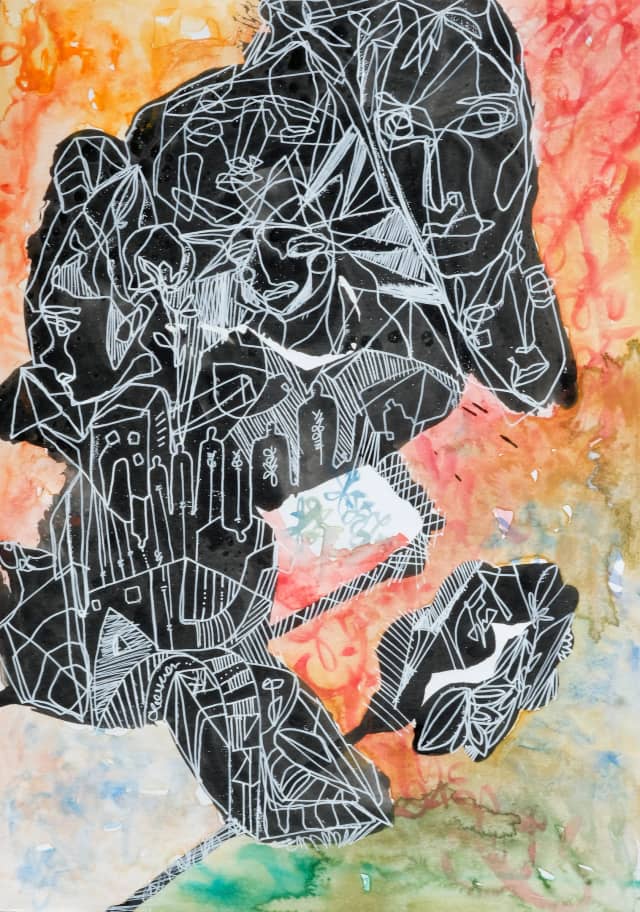 Ocean 2026 Sabet 13" x 19" Mixed Media Original