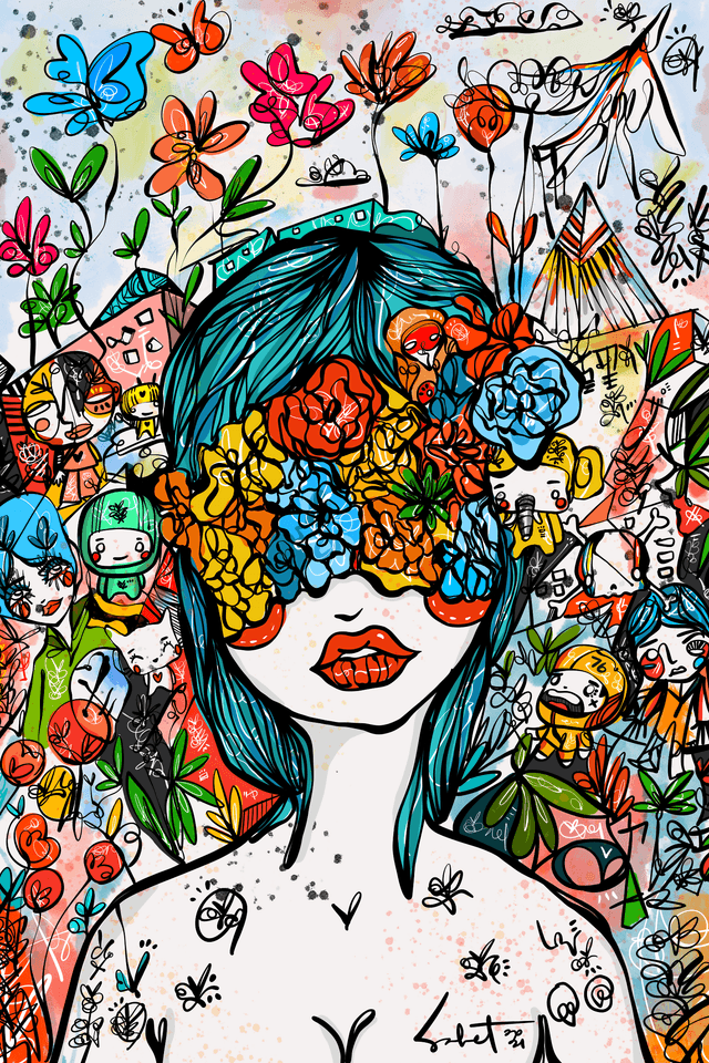 Summer Time Blues 2026 Sabet 12" x 18" Giclée