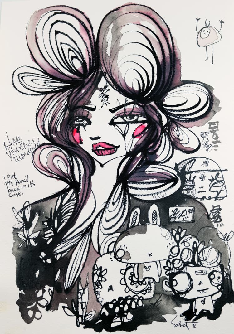 Wondered 2026 Sabet | Kokoro Collection 13" x 19" Signed Print
