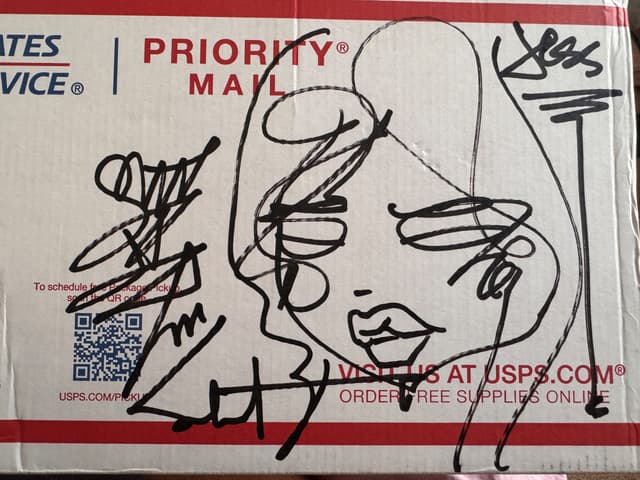 dreamlet 2026 Sabet Ink on USPS Box