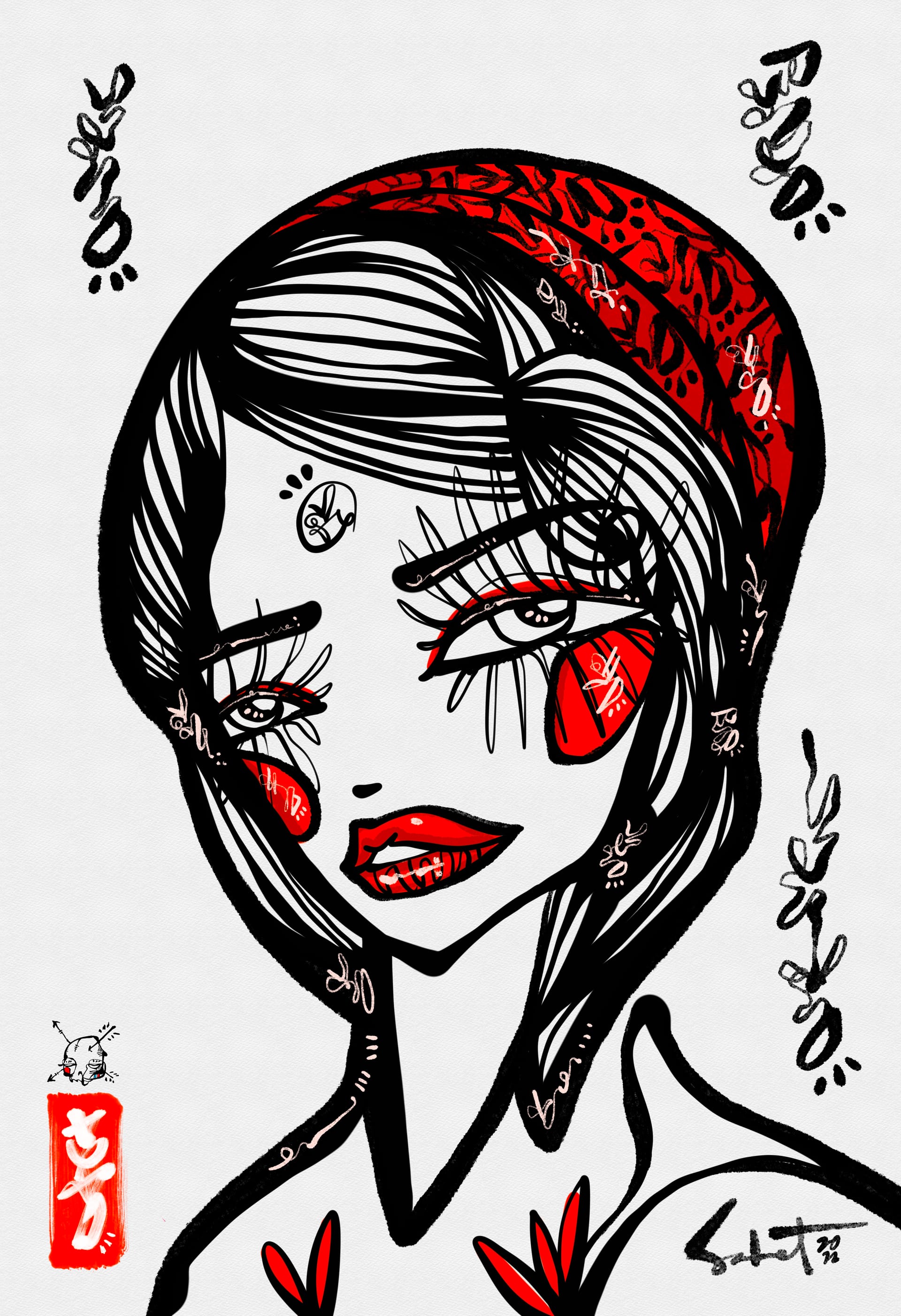 Hirakawa 2026 Sabet 20" x 30" Gallery Canvas