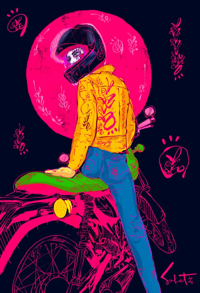 Electric Youth 2021 Sabet 13" x 19" Signed Print