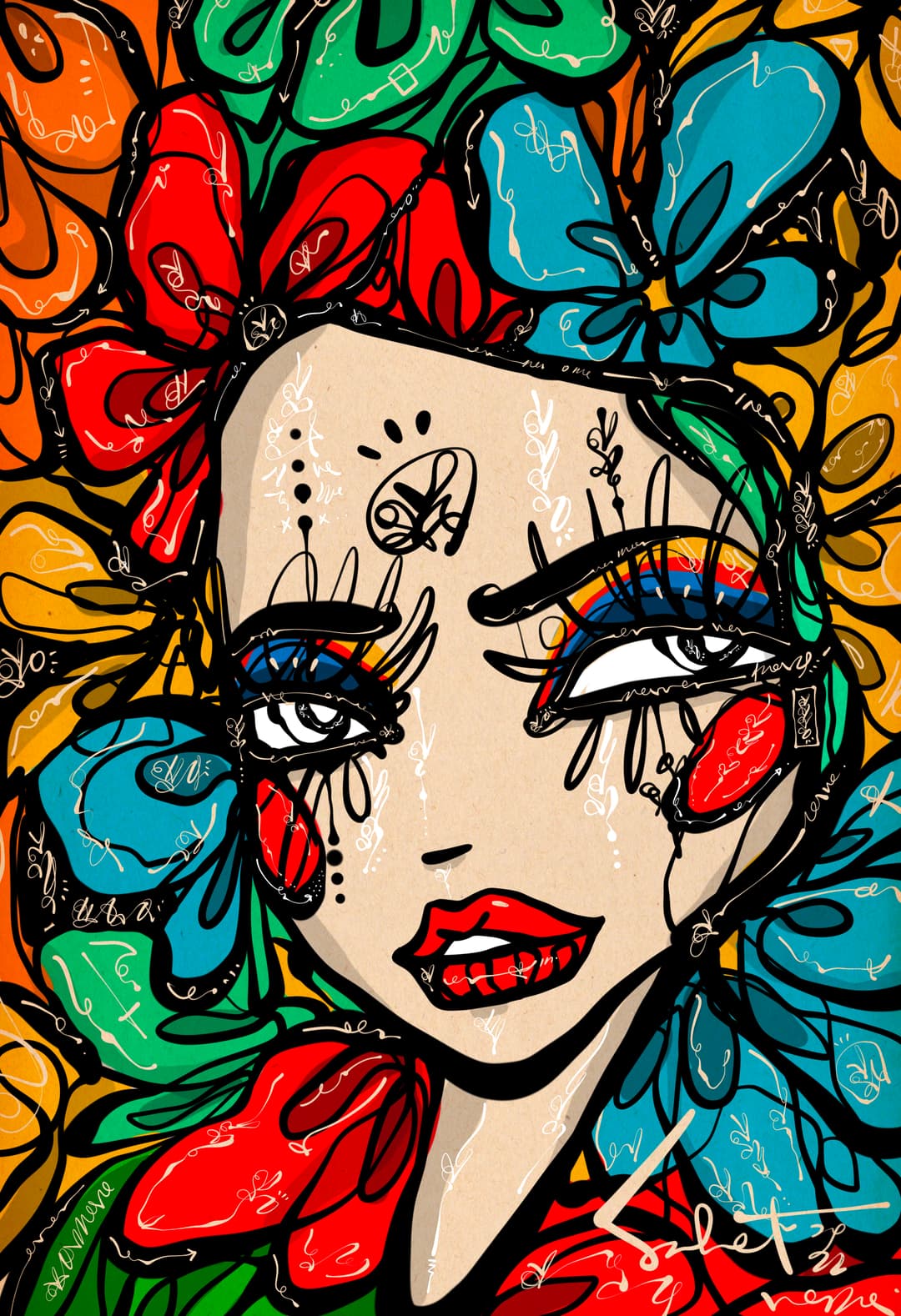 Strawberry 2022 Sabet 13" x 19" Signed Print