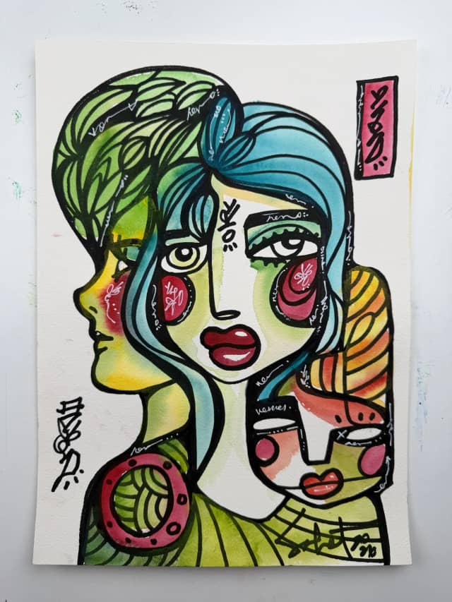 Theory 2026 Sabet 10" x 14" Original