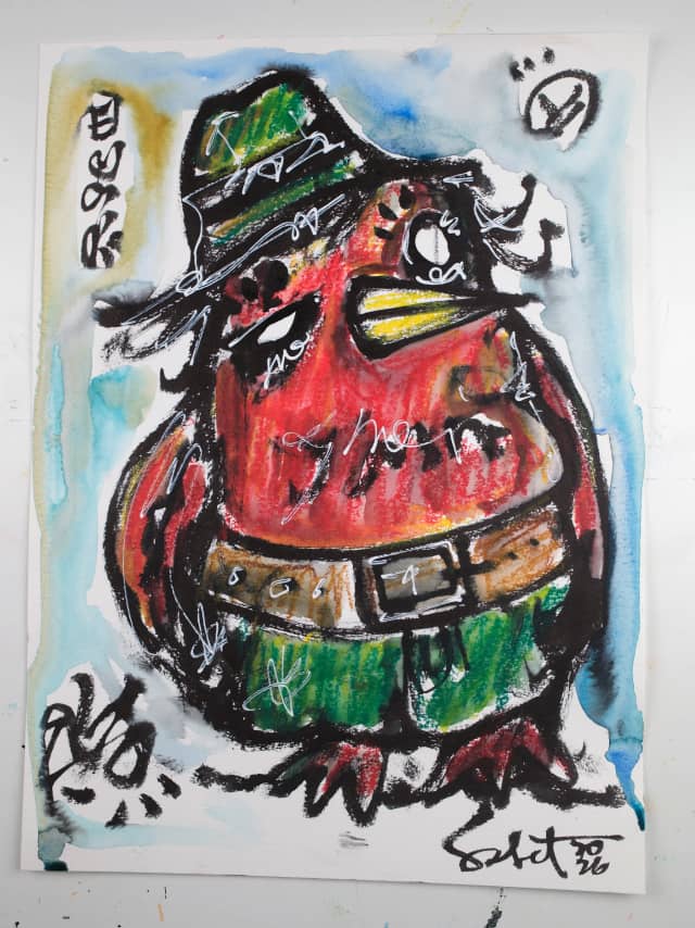 Dodo Red 2026 Sabet 11" x 15" Original