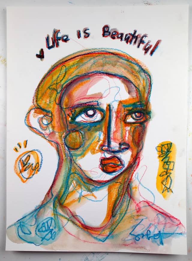 Beautiful Life 2026 Sabet 11" x 15" Original