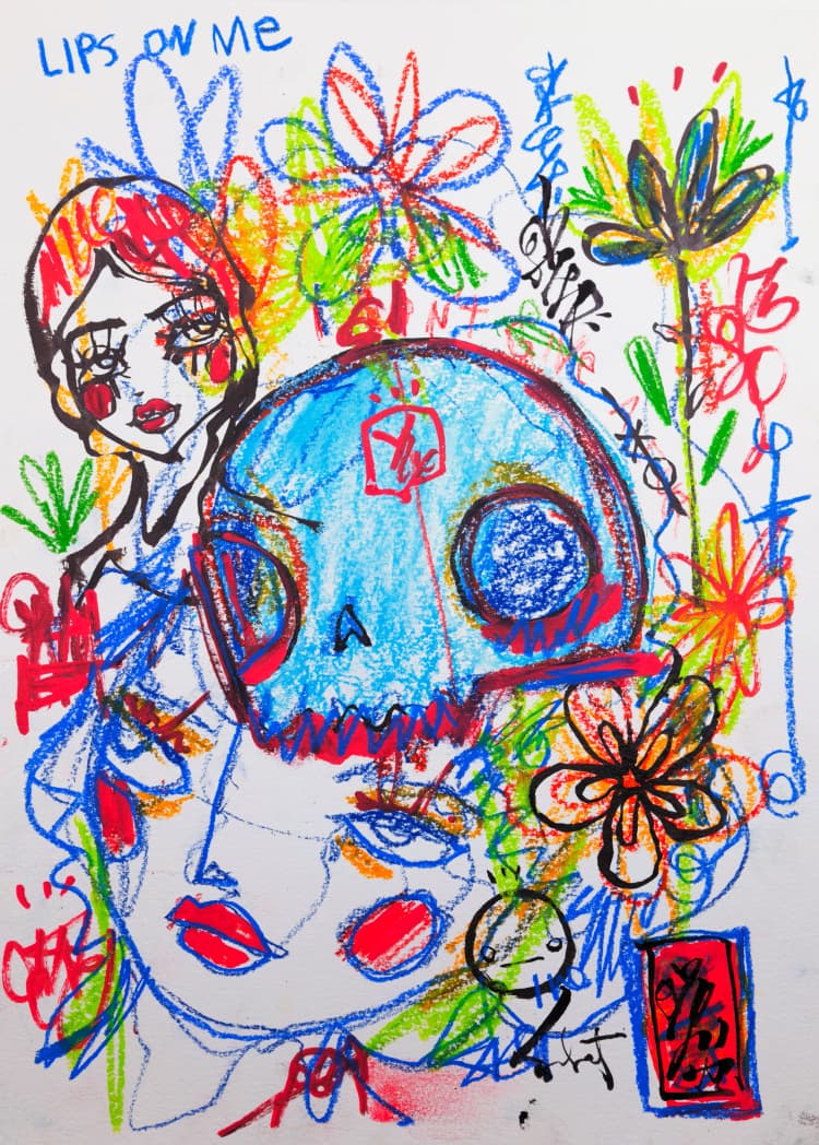 Lips on Me 2026 Sabet 11" x 14" Original