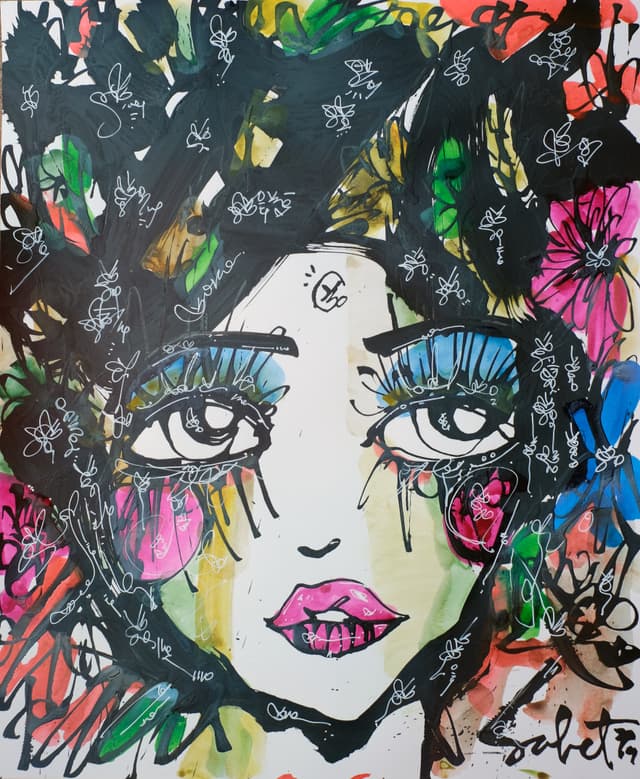 Cotton candy 2026 Sabet 12" x 18" Gallery Canvas