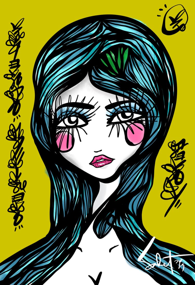 Powerblue 2026 Sabet 12" x 18" Giclée