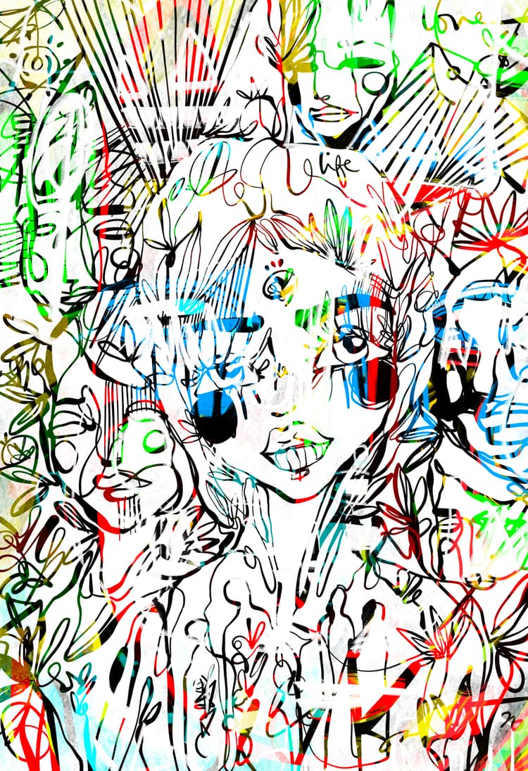 Clear Hearts 2026 Sabet 12" x 18" Giclée