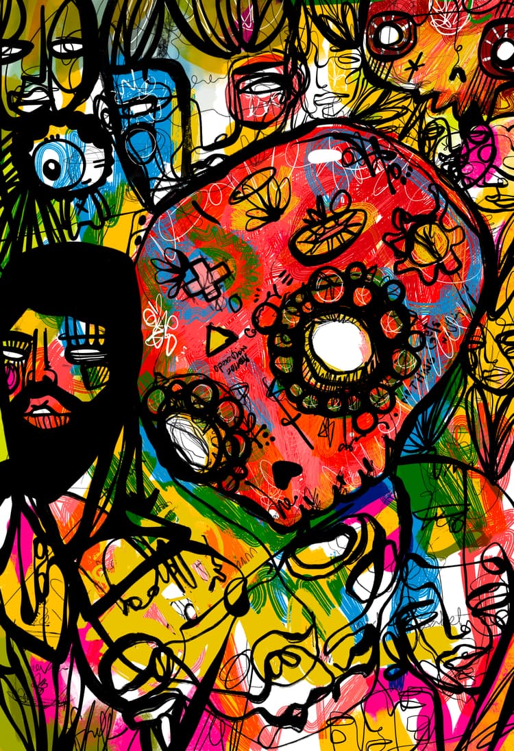 Global Heart 2026 Sabet 12" x 18" Gallery Canvas