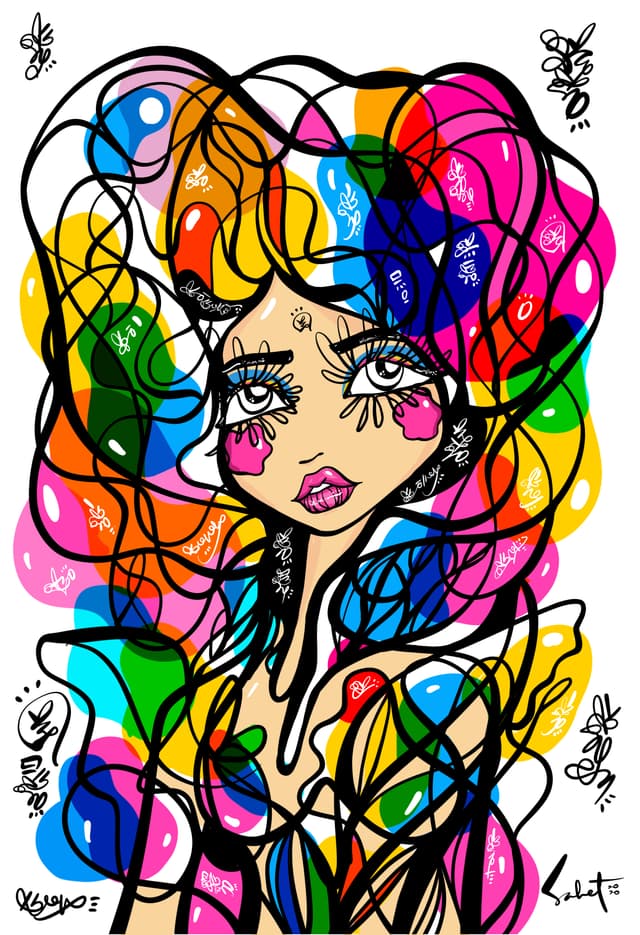 Love, Pride Joy Frenquency 2026 Sabet 12" x 18" Giclée