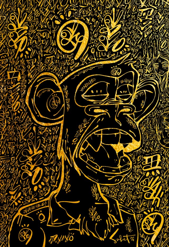 Lovescript Ape Prophecy 2026 Sabet 12" x 18" Giclée