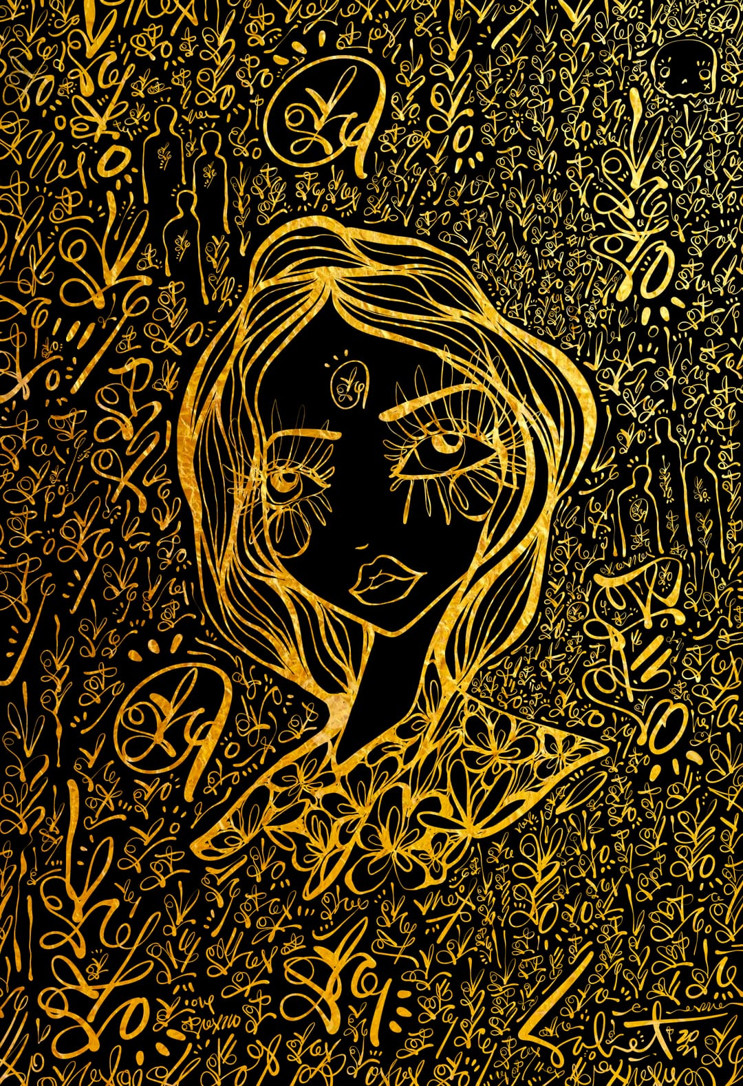 Lovescript Brilliance 2026 Sabet 20" x 30" Gallery Canvas