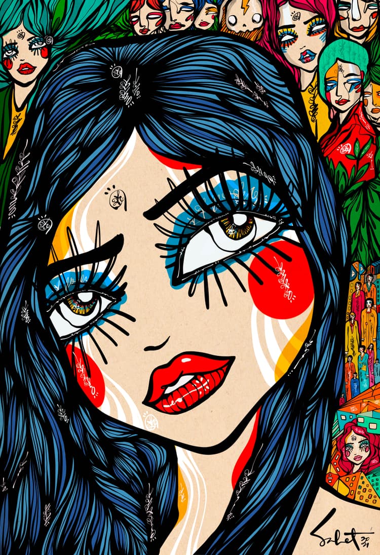 Mystic Heart 2026 Sabet 12" x 18" Giclée