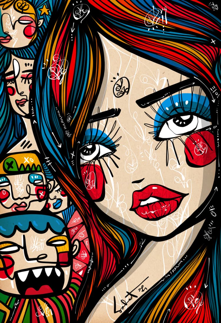 Nifty Hustle 2026 Sabet 12" x 18" Giclée