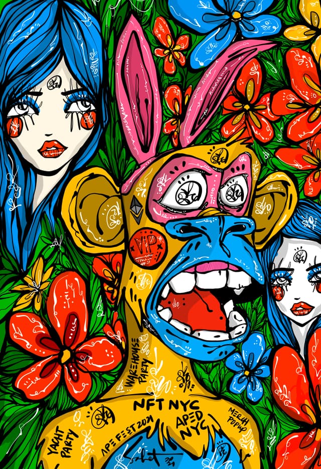 NYC PARTY 2026 Sabet 12" x 18" Giclée