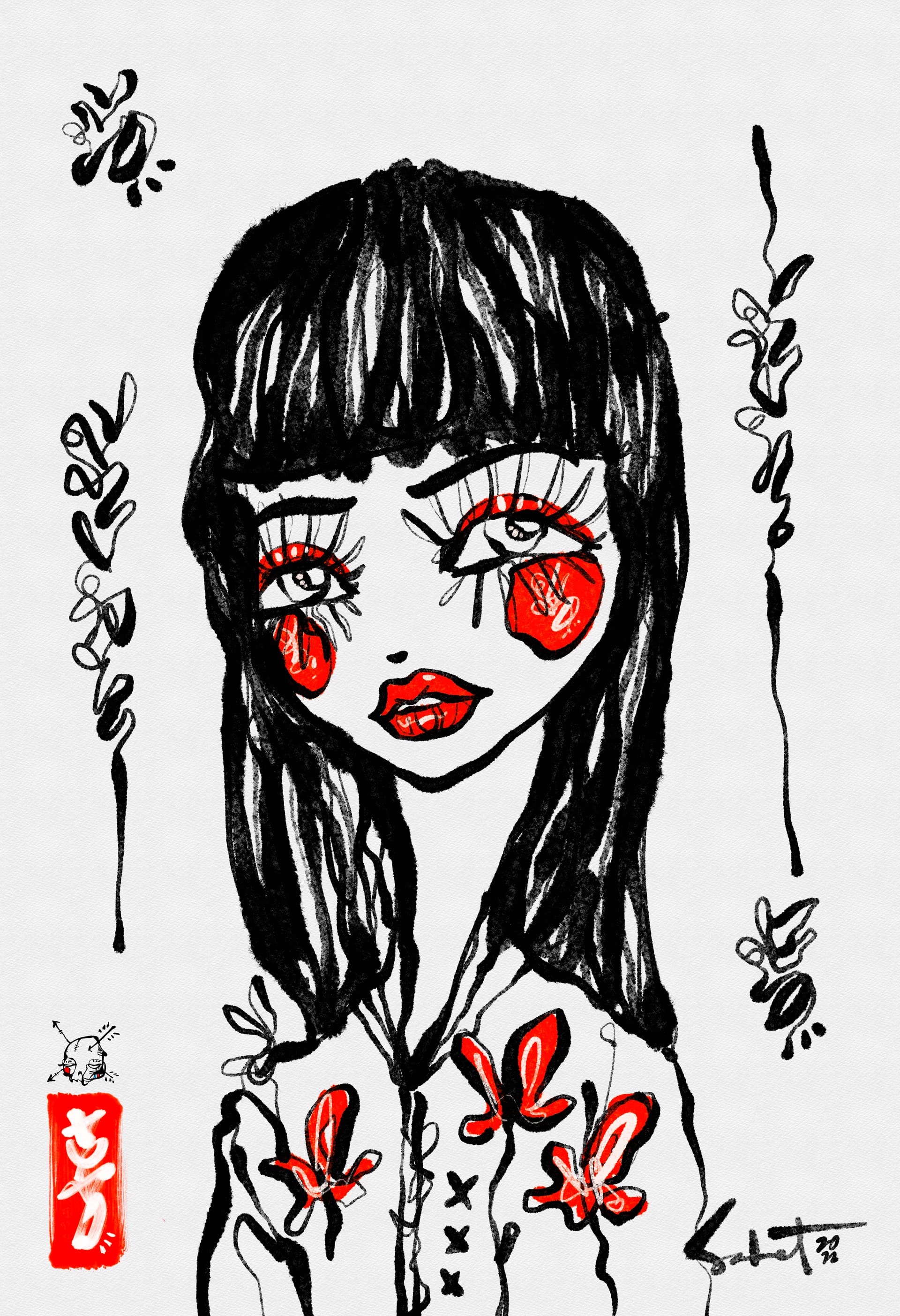 Shiroi 2026 Sabet 12" x 18" Giclée