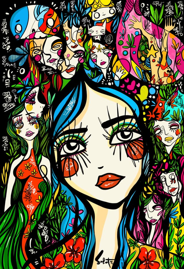 Tokyo Girl 2026 Sabet 12" x 18" Giclée