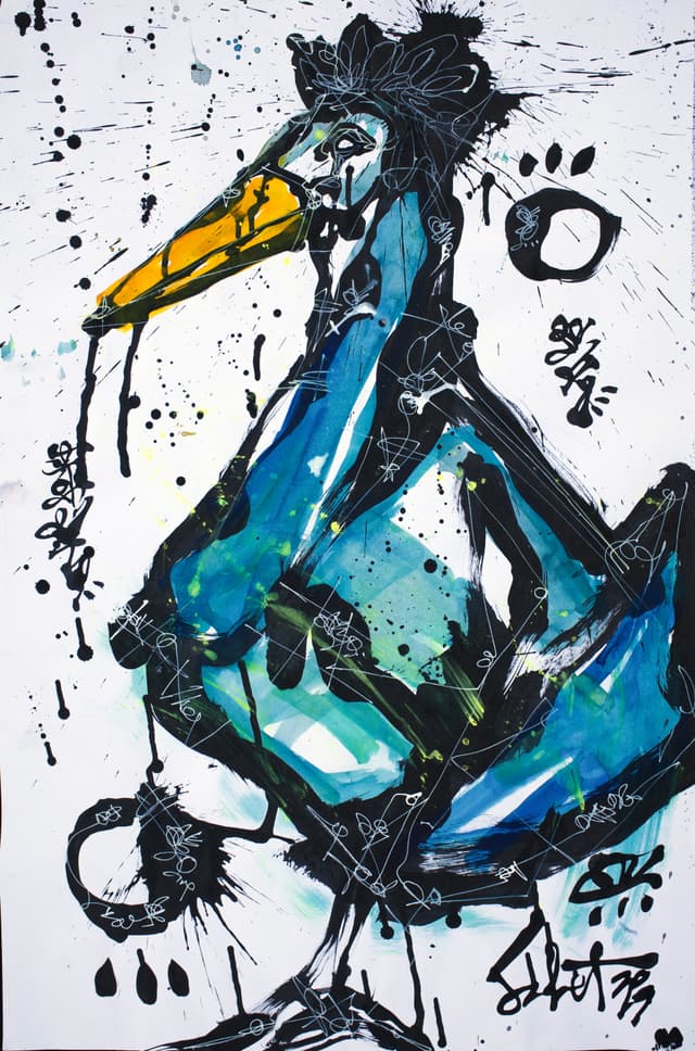 Blue Bird 2026 Sabet 20" x 30" Gallery Canvas