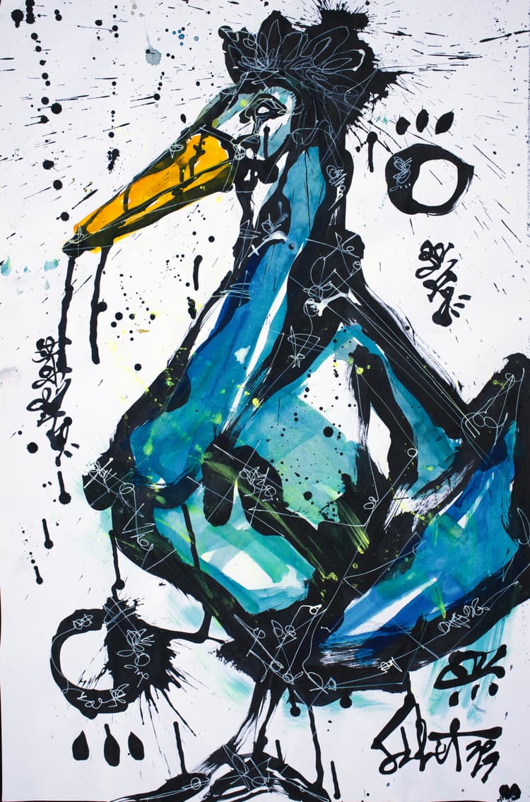 Blue Bird 2026 Sabet 20" x 30" Gallery Canvas