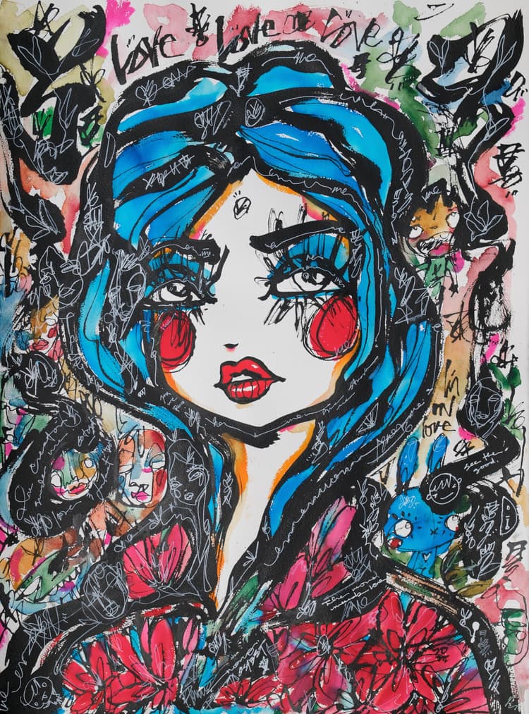 I'm In Love 2026 Sabet 12" x 18" Giclée