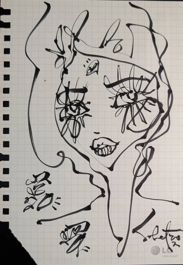 Untitled, hand-drawn ink on paper