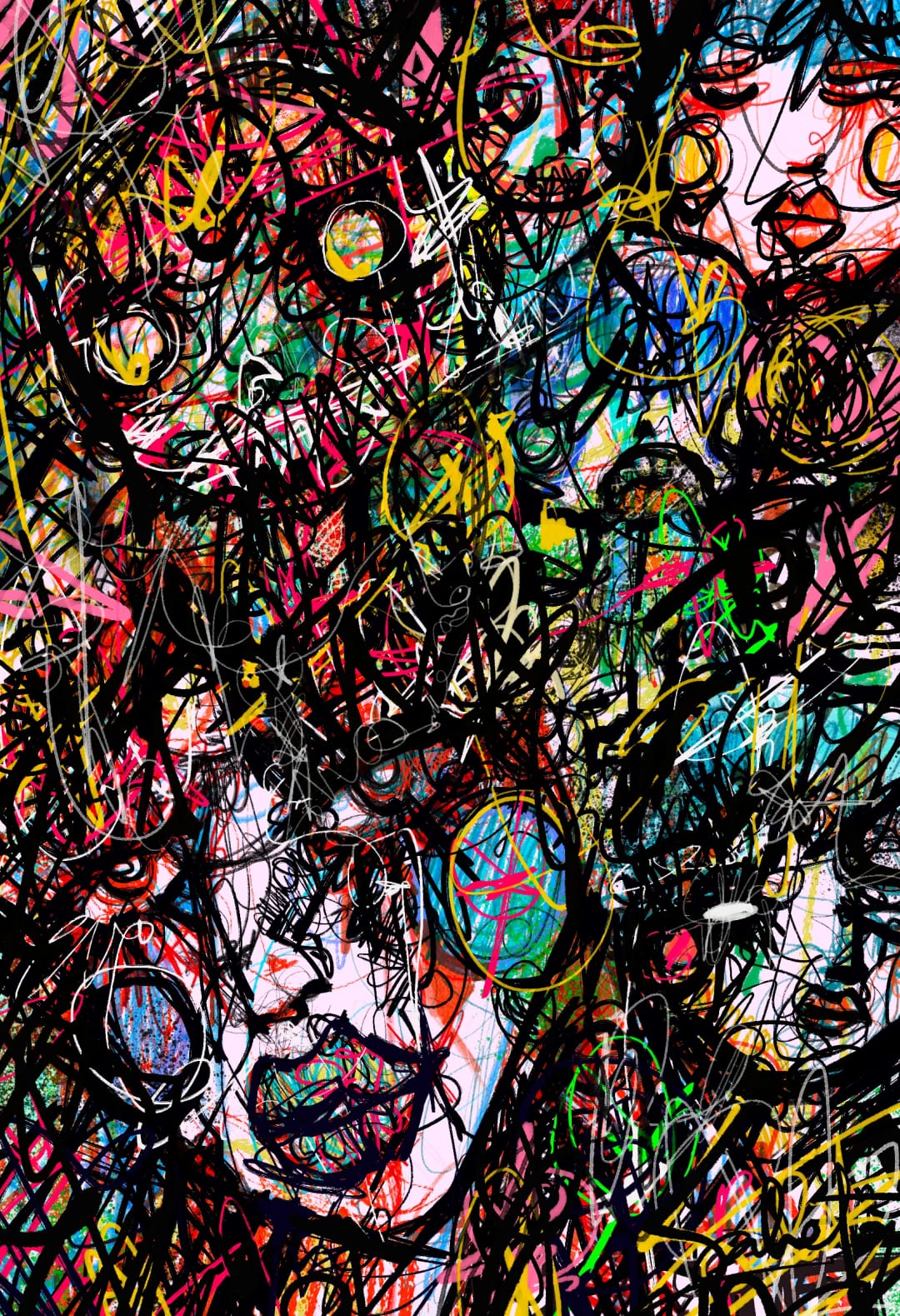 Unbound 2021 Sabet 13" x 19" Mixed Media Original