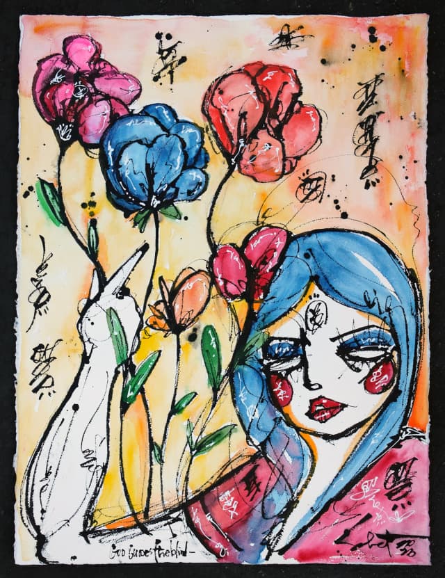 Sky Fall 2026 Sabet 22" x 30" Original
