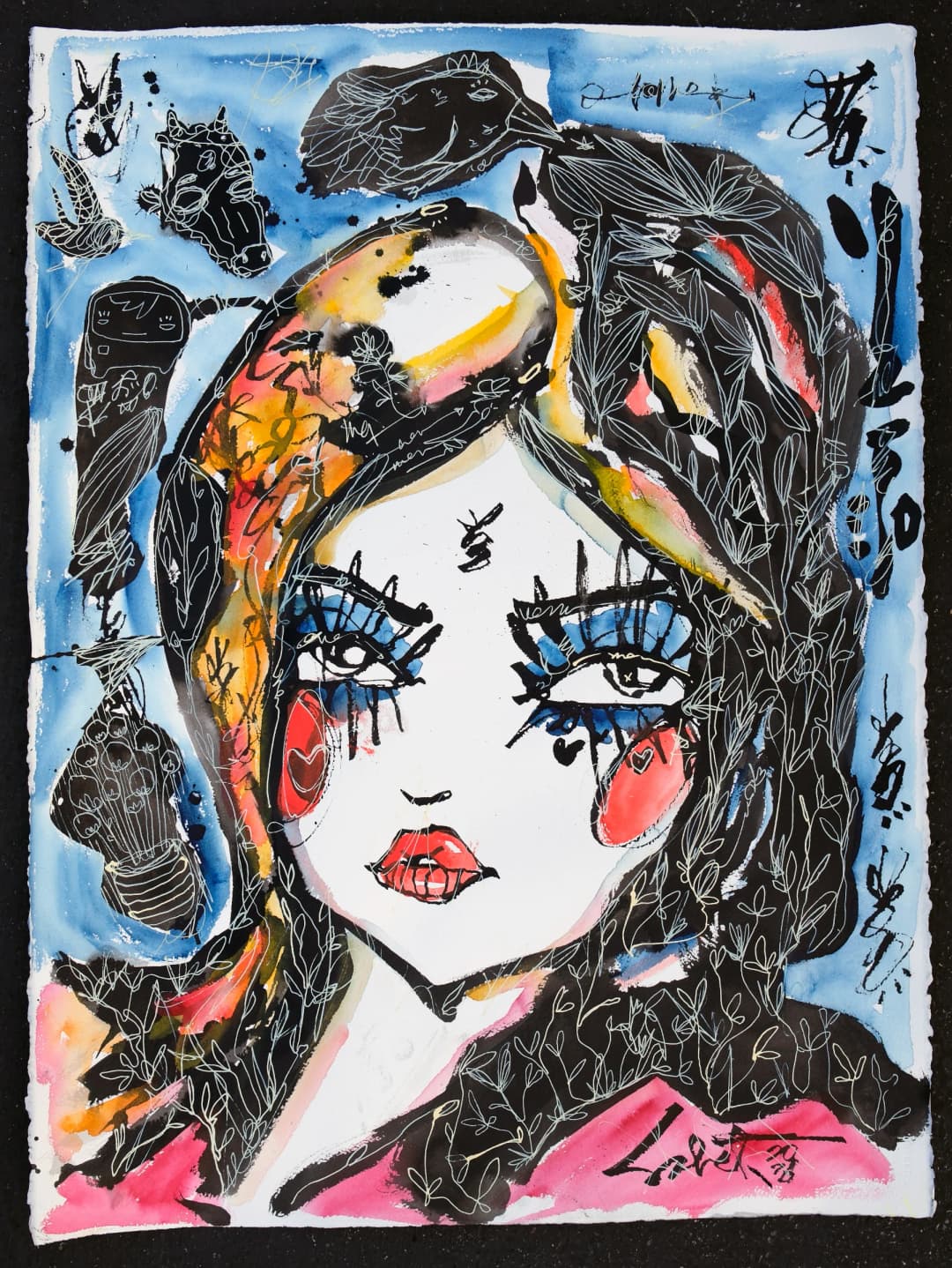 Koi Pond 2026 Sabet 22" x 30" Original