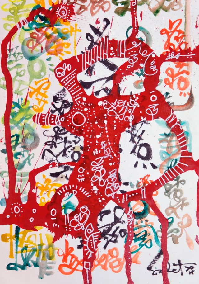 Futurestuff 2026 Sabet 13" x 19" Mixed Media Original