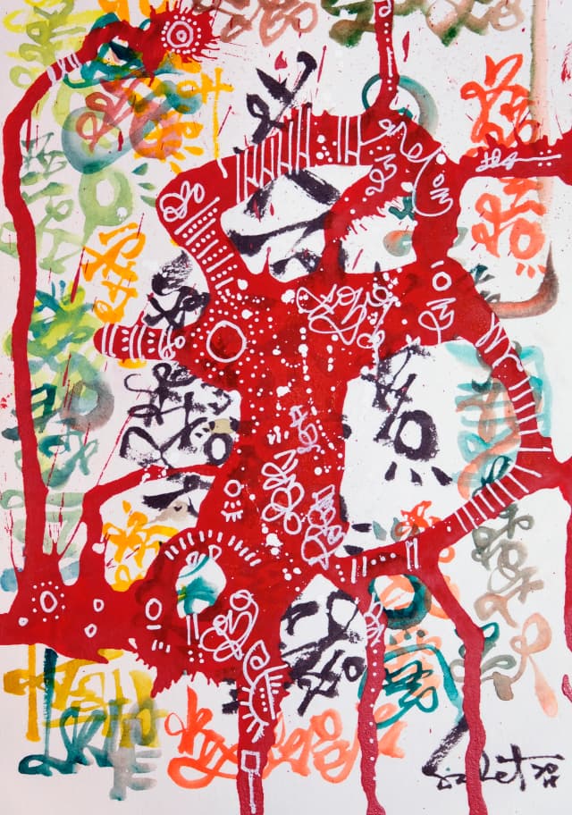 Futurestuff 2026 Sabet 13" x 19" Mixed Media Original