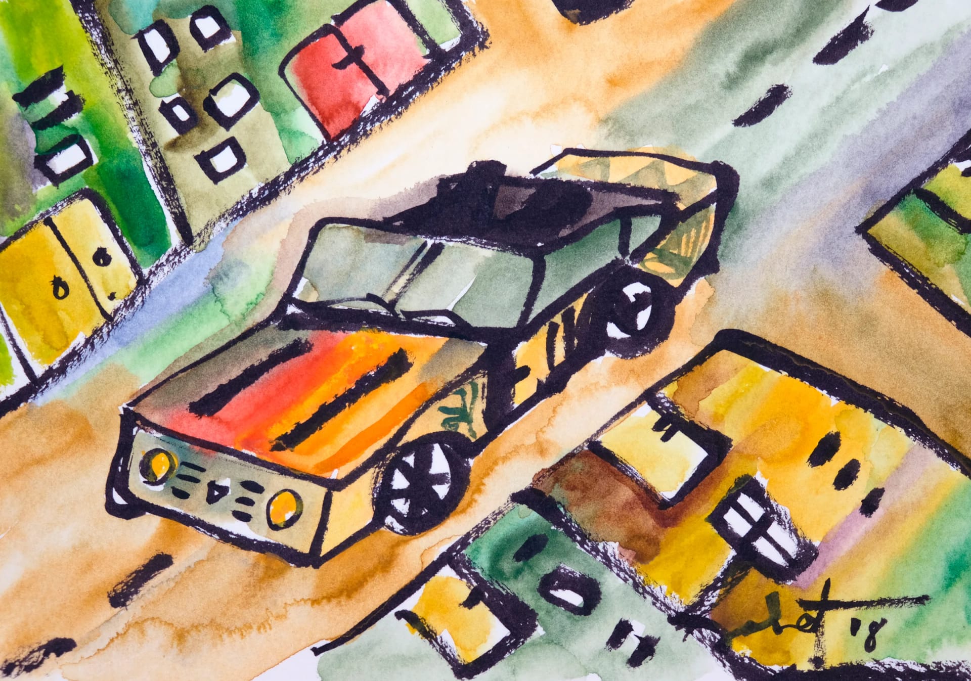 Bumblebee 2026 Sabet 18" x 12" Gallery Canvas