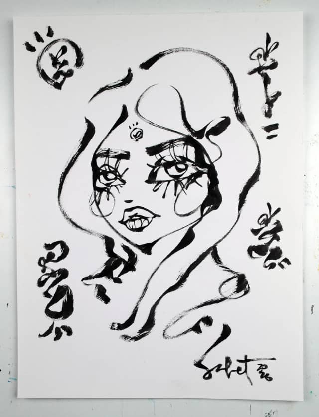 Smoothlover 2026 Sabet 9" x 12" original
