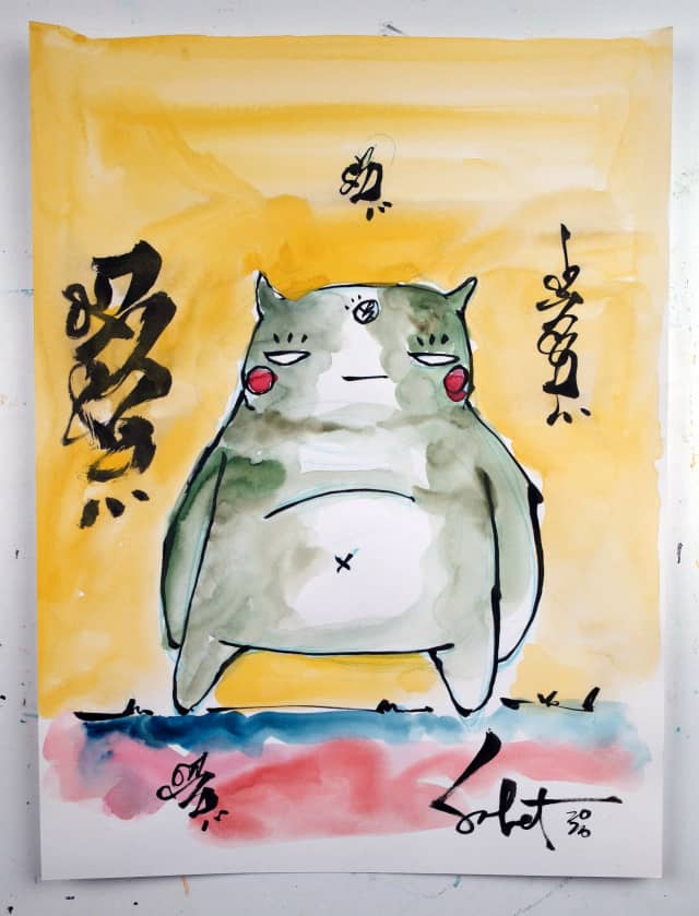 Pudgymon 2026 Sabet 9" x 12" original