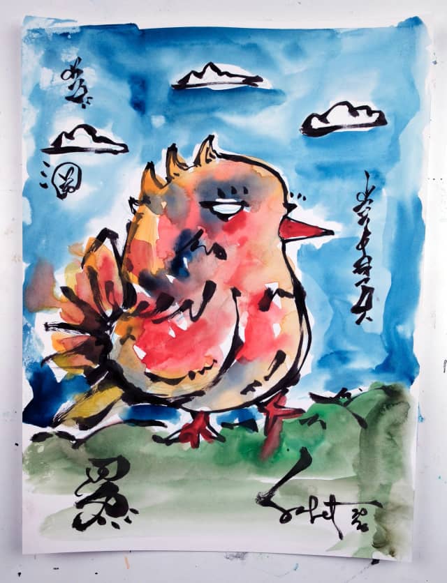 Cheeky 2026 Sabet 9" x 12" original