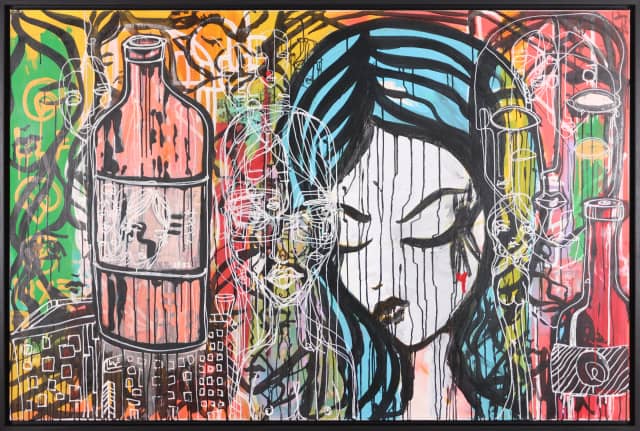 Dream Cycle 2015 Sabet 72" x 48" Original on Canvas