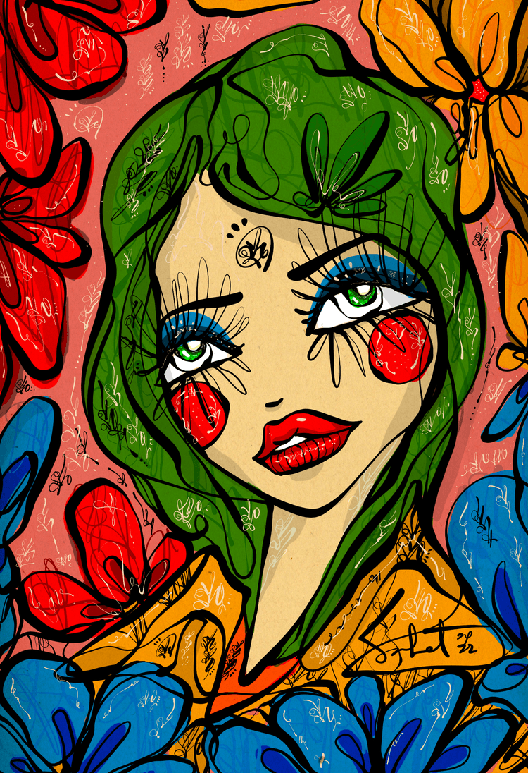 Leafy Dreams 2026 Sabet 12" x 18" Giclée