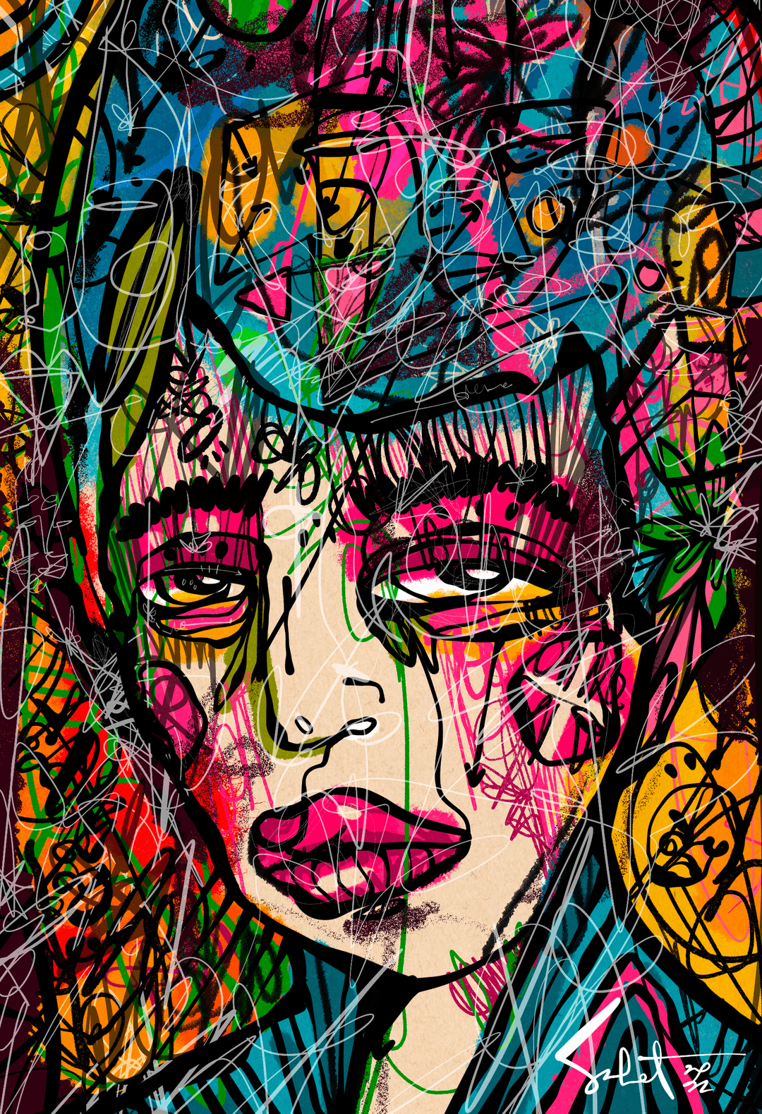 Levitating 2026 Sabet 12" x 18" Giclée