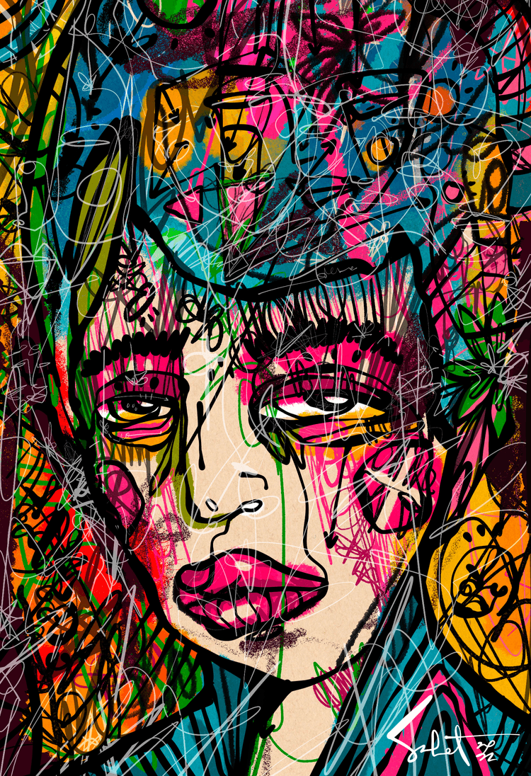 Levitating 2026 Sabet 12" x 18" Giclée