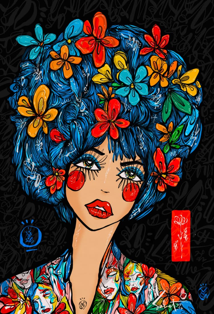 Flora Frequency 2026 Sabet 12" x 18" Gallery Canvas