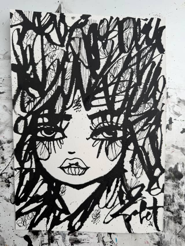 Jaja 2026 Sabet 7" x 10" Original