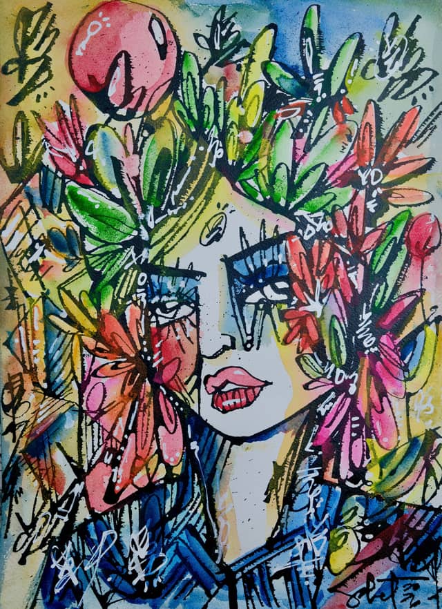 Daisy 2026 Sabet 10" x 14" Original