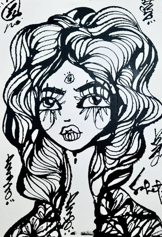 Rin 2026 Sabet 7" x 10" Original