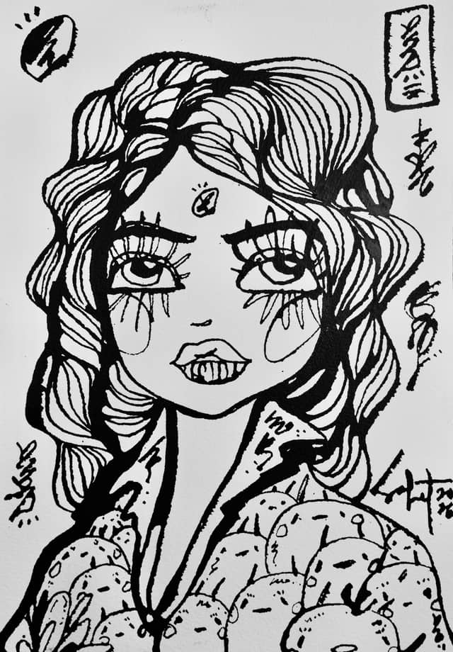 Mimi 2026 Sabet 7" x 10" Original