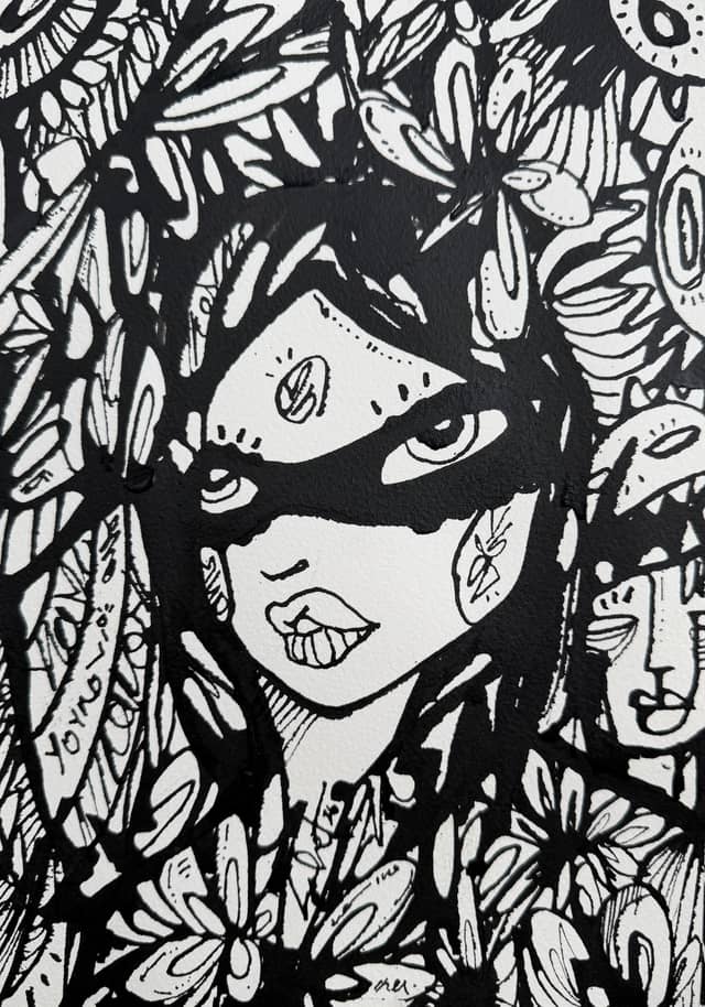 Momo 2026 Sabet 7" x 10" Original