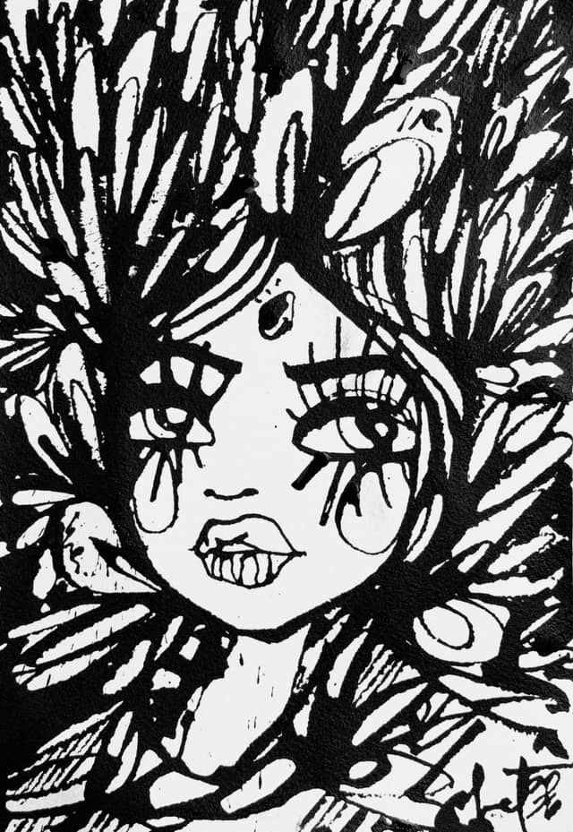 Azalea 2026 Sabet 7" x 10" Original