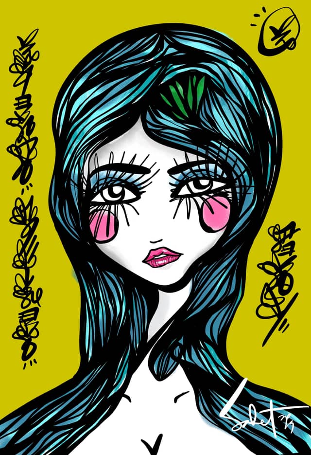 Powerblue 2026 Sabet 12" x 18" Giclée